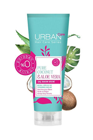 Pure Coconut & Aloe Vera Saç Bakım Kremi Boyalı Ve Röfleli Yıpranmış Saçlar 250ml