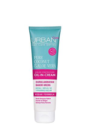 Urban Care Coconut & Aloe Vera Oil-In-Cream Renk Koruyucu Boyalı Saçlar İçin Sülfatsız Durulanmayan Saç Kremi 150 ml