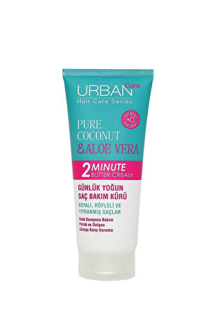 Pure Coconut Aloe Vera 2 minute Butter Cream Günlük Yoğun Saç Bakım Kürü 200ml