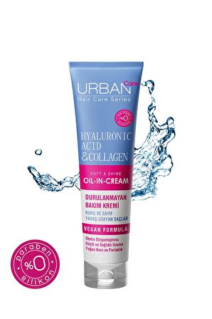 Urban Care Hyaluronic Acid&Collagen Sülfatsız Durulanmayan Saç Bakım Kremi 150 Ml