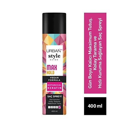 Urban Care Style Guide Max Hold 5 Saç Spreyi 400ml