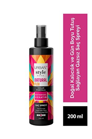 Urban Care Style Guide Natural Flex 3 Gazsız Saç Spreyi 200ml