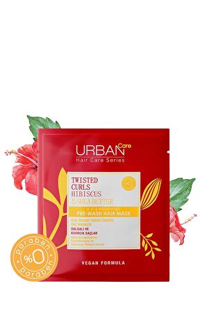 Urban Care Bakim Maske Sachet Curl Hibiscus Water&She Butter