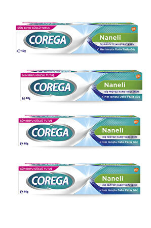 Naneli Diş Protez Yapıştırıcı Krem 40 Gr * 4 adet