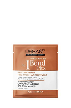 Urban Care Bond Blex No 1 Yıpranma Karşıtı Şampuanlama Öncesi Saç Maskesi 50 ml