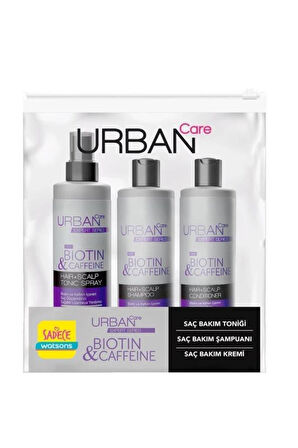 Urban Care Expert Biotin & Kafein Dökülme Karşıtı Seyahat Seti 3x100 ml