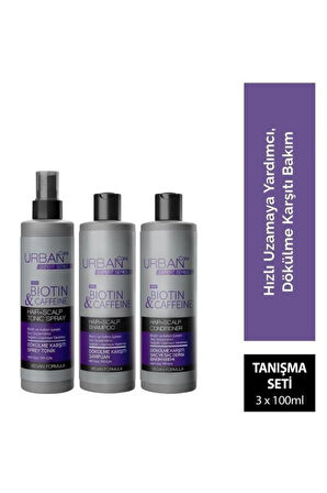 Urban Care Expert Biotin & Kafein Dökülme Karşıtı Seyahat Seti 3x100 ml