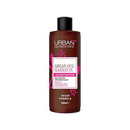 Urban Care Argan & Keratin Saç Bakım Şampuanı 550ml Kolay Kırılan Yıpranmış Saçlar İçin Besleyici Pürüzsüzleştirici Etki