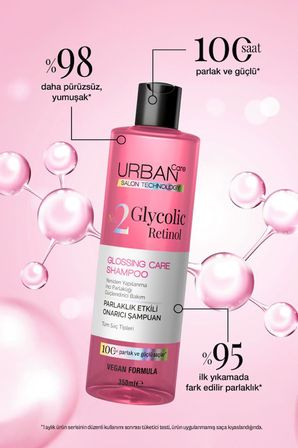Urban Care Glycolic Retinol Parlaklık Etkili Onarıcı Şampuan 350ml Vegan Formula