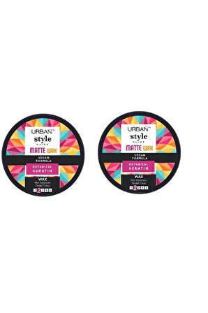 Urban Style Guide Matte Wax Mat Görünüm Saç Şekillendirici Wax 100ml X 2 Adet