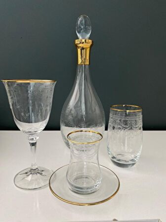 Decorium Parıs 01 49 Parça Su Seti bardak takımı