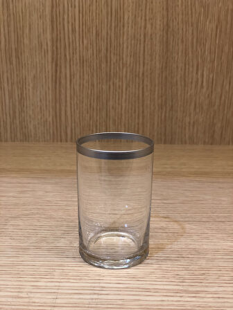 DECORİUM 6 PARCA KAHVE YANI SU BARDAK PLATIN YALDIZ  