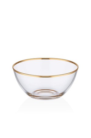 DECORİUM CAM KASE 20 CM DALIA ALTIN  M04187