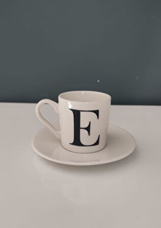 DECORIUM KUM E HARFLİ KAHVE FİNCANI