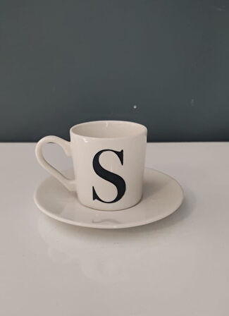 DECORIUM KUM S HARFİ KAHVE FİNCANI