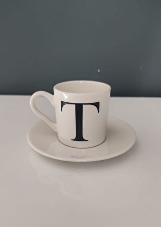 DECORIUM KUM T HARFLİ KAHVE FİNCANI