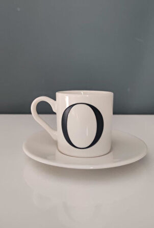 DECORIUM KUM O HARFİ KAHVE FİNCANI 