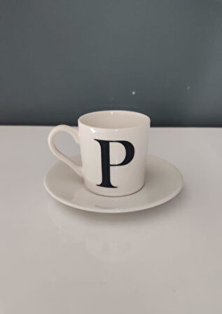 DECORIUM KUM P HARFLİ KAHVE FİNCAN TAKIMI