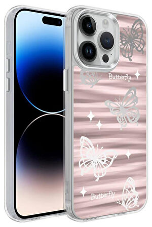 Apple iPhone 12 Pro Max Kılıf Airbagli Parlak Tasarımlı Desenli Mimbo Kapak