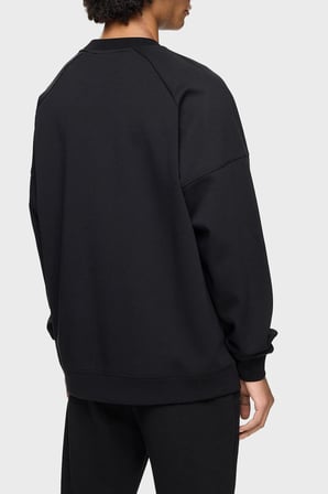 Les Benjamins Pamuklu Relaxed  Fit Bisiklet Yaka Sweat Erkek SWEAT LB23FWCLAMUSW-407 SİYAH
