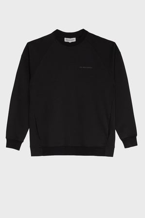 Les Benjamins Pamuklu Relaxed  Fit Bisiklet Yaka Sweat Erkek SWEAT LB23FWCLAMUSW-407 SİYAH