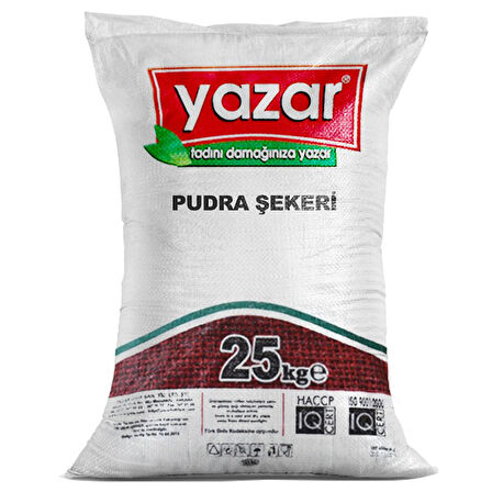 25 Kg Yazar Saf - Karışımsız ( Arılar için) Pudra Şekeri
