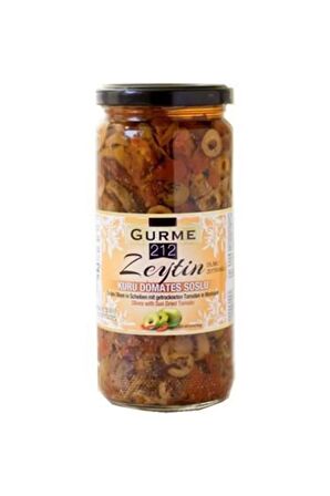 Kuru Domates Soslu Yeşil Dilim Zeytin 480gr.