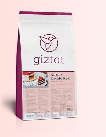 Giztat Kadife Kek Kırmızı Velvet