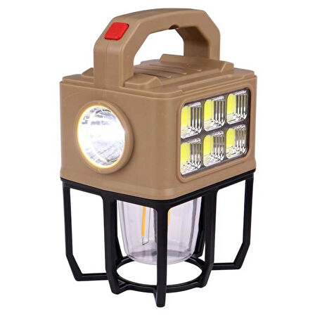 Powermaster PM-26459 3 Modlu Beyaz Filament Solar Masa Kamp Lambası El Feneri Işıldak