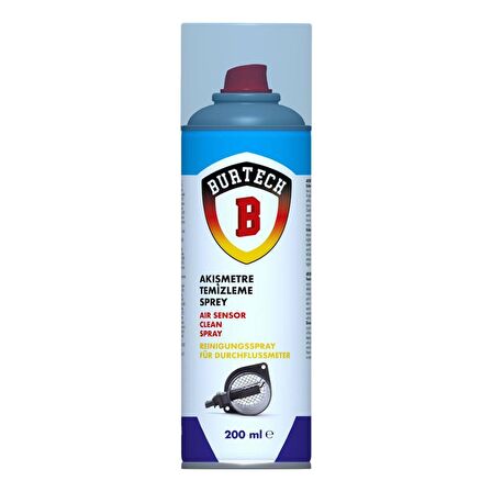 Burtech Hava Akışmetre Temizleyici 200 Ml Çabuk Kuruyan