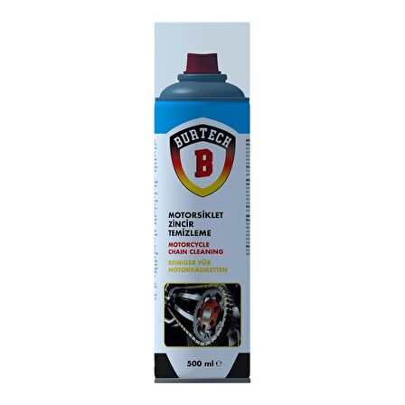 Burtech Motosiklet Zincir Temizleme Sprey 500 Ml Chain Clean