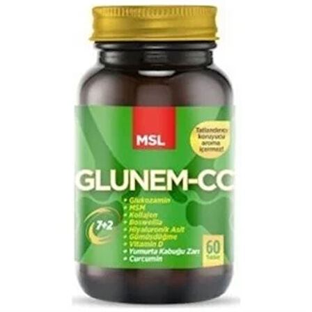 MSL Glunem-CC Collagen Curcumin Glukozamin 60 Tablet