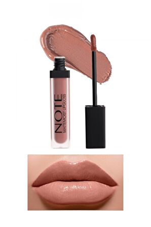 Note Mattemoist Lipgloss Yarı Mat Saten Bitişli Likit Ruj 401 Mat Nude - Nude