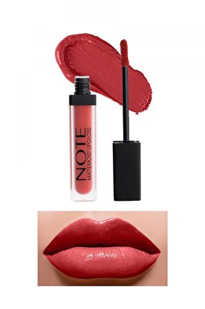 Note Mattemoist Lipgloss Yarı Mat Saten Bitişli Likit Ruj 404 Jolly - Kızıl Kahverengi