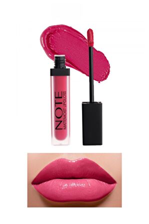 Note Mattemoist Lipgloss Yarı Mat Saten Bitişli Likit Ruj 406 Sweet Heart - Pembe