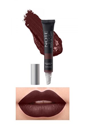 Note Mineral Matte Lip Cream Yarı Mat Bitişli Likit Ruj 07 Brownight - Kızıl Kahverengi