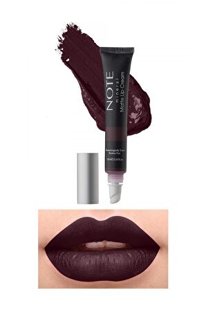 Note Mineral Matte Lip Cream Yarı Mat Bitişli Likit Ruj 08 Queen of Night - Mor