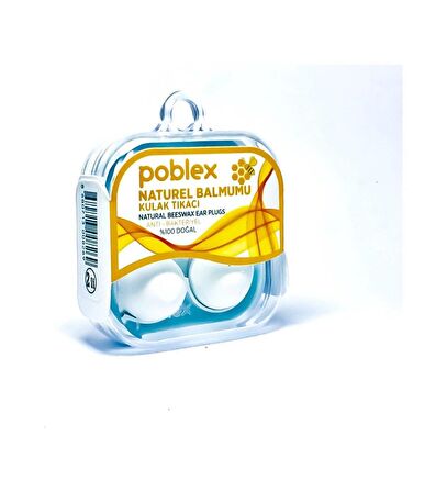 POBLEX NATUREL BALMUMU 2 Lİ KULAK TIKACI