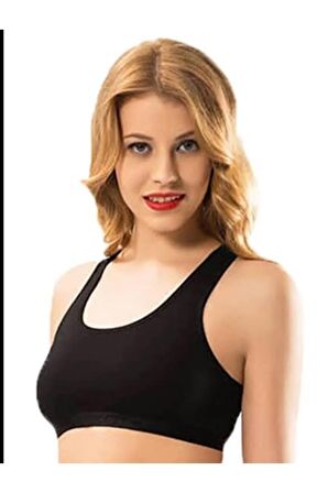 Kadın Siyah Sırtlı Yarım Büstiyer Kt6050