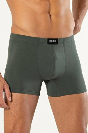 Kota 1009 Erkek Beli Katlamalı Likralı Boxer Battal