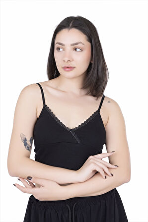 Looksense  Kadın Kaşkorse İp Askılı Crop 04001 