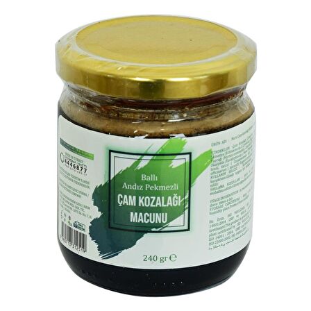 Nurs Ballı Andız Pekmezli Çam Kozalağı Macunu Doğal 240 Gr