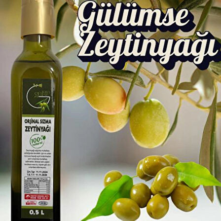 Erken Hasat Organik Bebek Zeytinyağı Natürel Soğuk Sıkım Zeytin Yağı 500ml