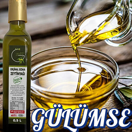 Erken Hasat Organik Bebek Zeytinyağı Natürel Soğuk Sıkım Zeytin Yağı 500ml