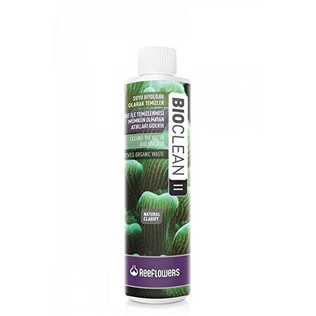 Reef Flowers Bio Clean II Biyolojik Akvaryum Temizleyici 250 ml 