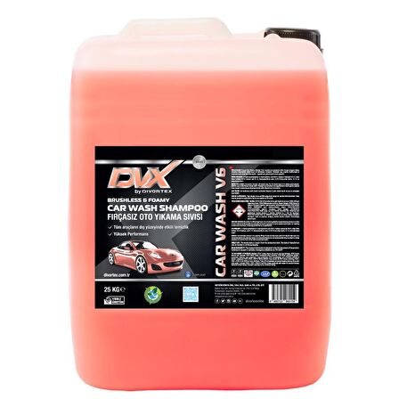 Divortex Car Wash V6 Fırçasız Oto Yıkama Köpüğü 25 kg.