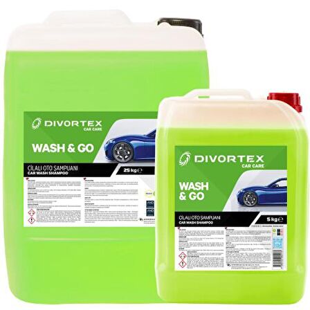 Divortex Wash & Go Oto Şampuanı 5 Kg.