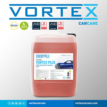 Vortex Plus Fırçasız Oto Yıkama Köpüğü 25 Kg.