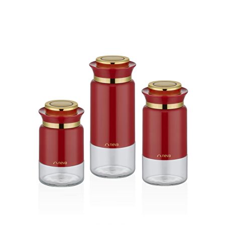 Neva N3190 Vakumlu 1.4 lt - 1.1 lt - 840 ml Cam Kavanoz Seti