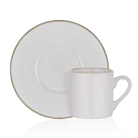 Neva N3263 Lilyum Plus 6 Kişilik Kahve Fincan Takımı